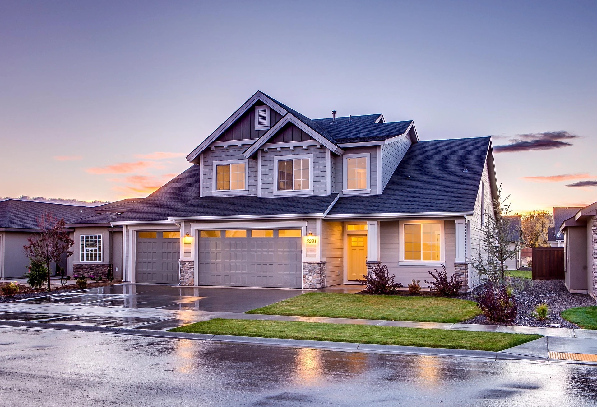 Beautiful residential garage door installation in Leander Texas